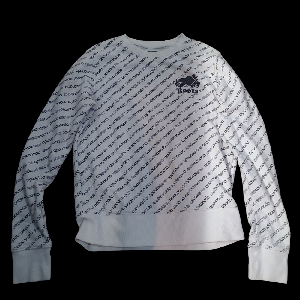 Vintage ROOTS CANADA small logo full letter crewneck sweatshirt